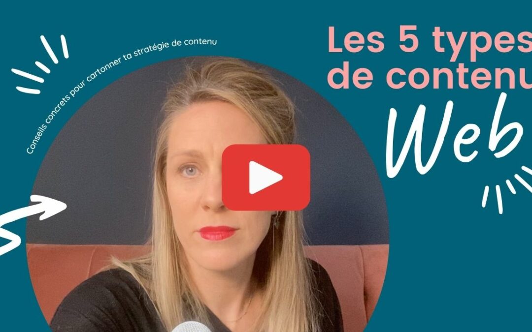 Les 5 types de contenus essentiels en stratégie web (+ comment les utiliser pour performer 🚀)